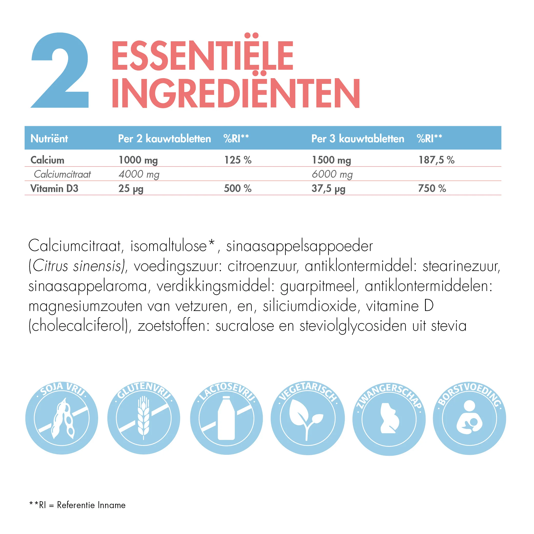 BariNutrics Calciumcitraat Vit. D & Vit. K2 90 Kauwtabletten - Image 4