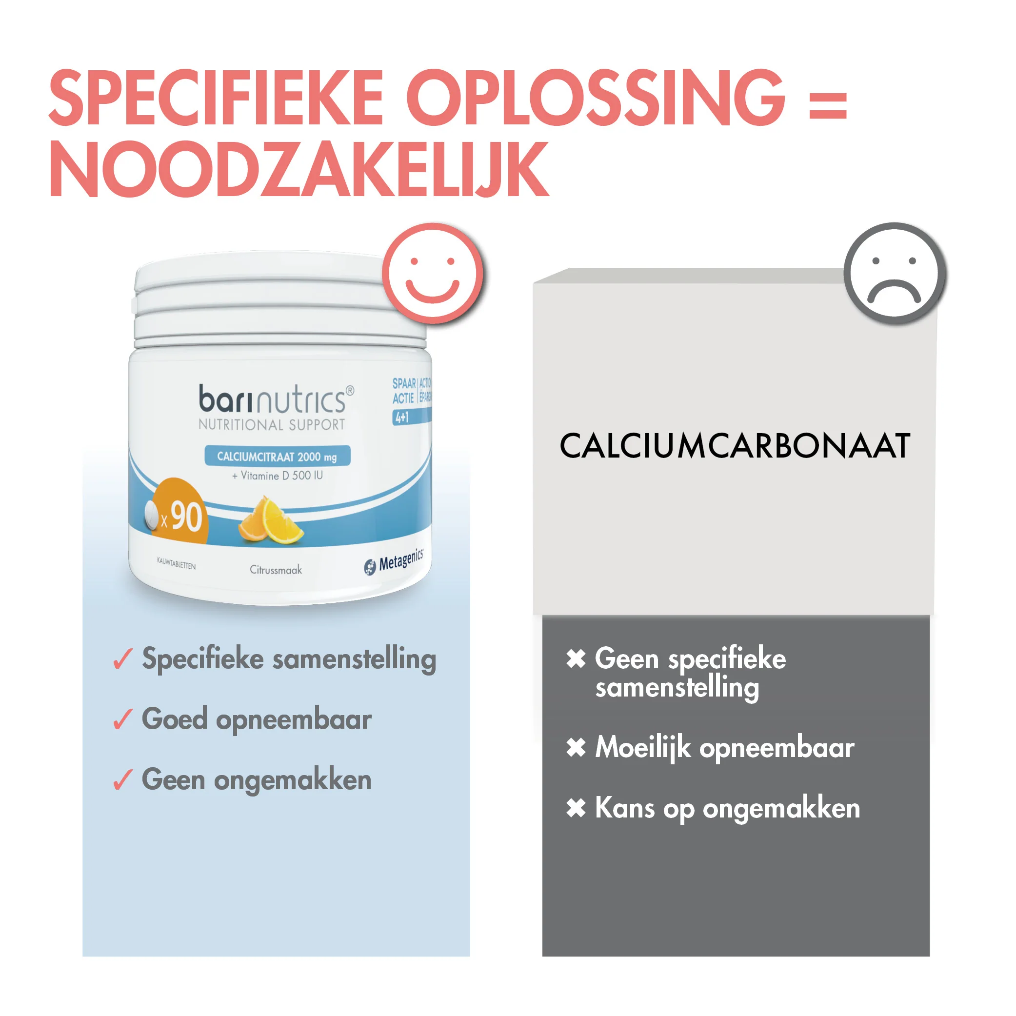 BariNutrics Calciumcitraat Vit. D & Vit. K2 90 Kauwtabletten - Image 8